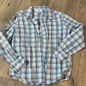 Boys Old Navy Multicolor Plaid Shirt